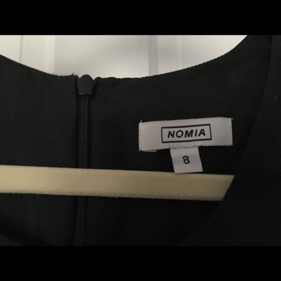 Sexy Nomia Black Silk Dress W/Mesh Cutouts - Picture 2 of 4